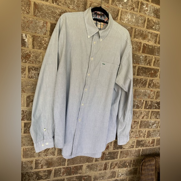 Vintage Tommy Hilfiger Men's Size XL Button Down Shirt Blue Striped Singapore - Picture 2 of 10